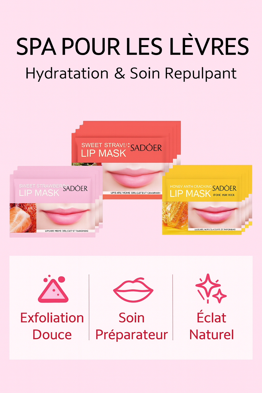 Masques Hydratants pour Lèvres – Soin Réparateur & Repulpant